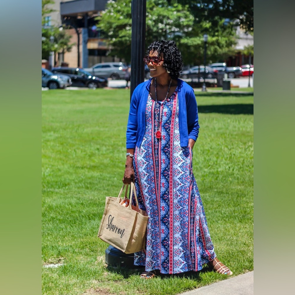 Soft Surroundings Santiago Jersey Maxi Dress – Soft, Flowy & Pockets! – Perfect